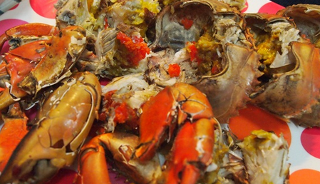 0903 Pu Khai Phao (________) Charocal-Boiled Roe Crab – Villa Ysara, 7 ...